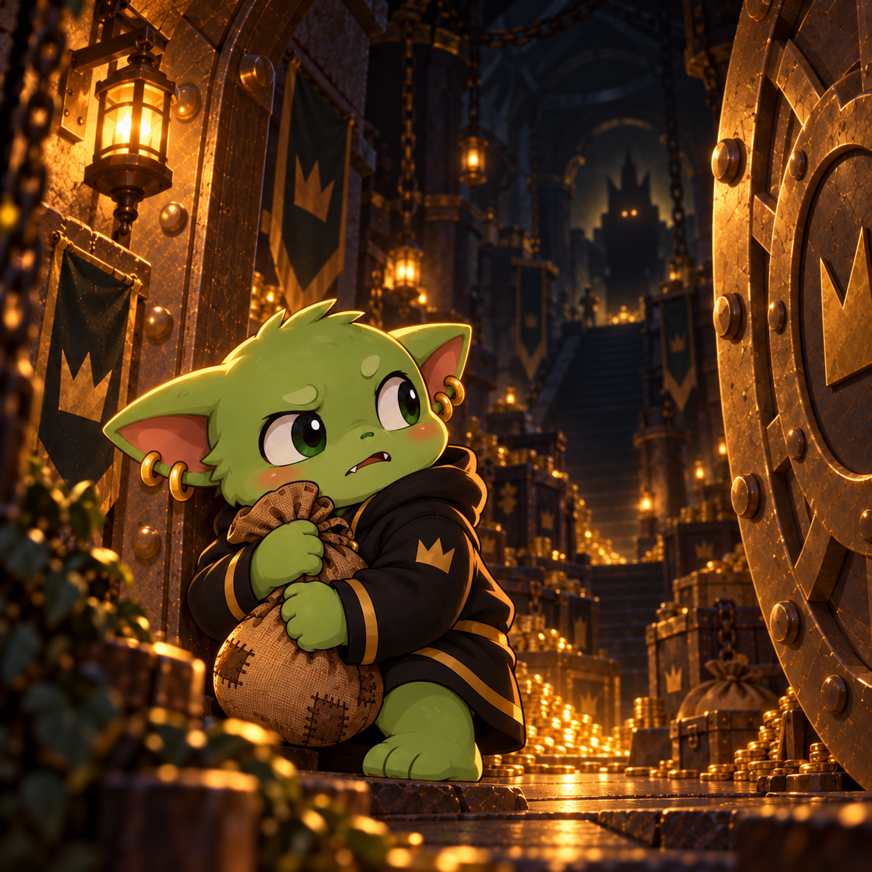 Bag Goblin looking deeper into the Vault